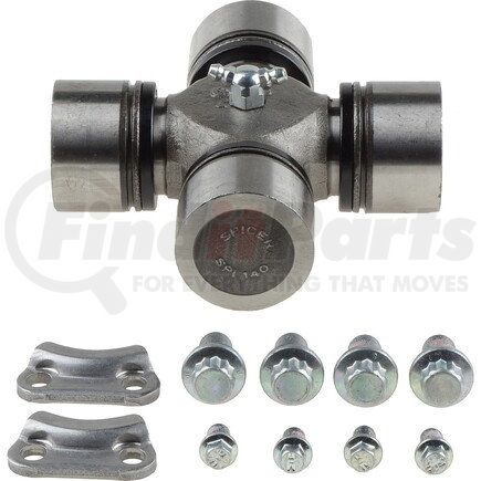 SPL140X by DANA - Universal Joint - Steel, Greaseable, SPRTAB Style