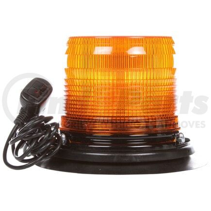 92863Y by TRUCK-LITE - LED, Low Profile Beacon Light, Yellow, Magnetic Mount, Class II, Hardwired, Cigarette Adapter, 12V to 24V