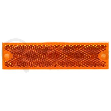 98003YB by TRUCK-LITE - Rectangle, Yellow, Reflector, 2 Screw Or Adhesive Mount, Basket