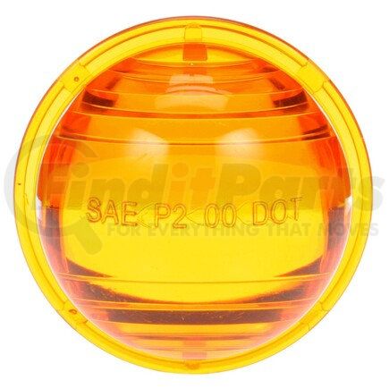 99107Y by TRUCK-LITE - Round Replacement Lens - Yellow, Polycarbonate, For Marker Lights, Side Turn Signal (26390Y), 2 Screw