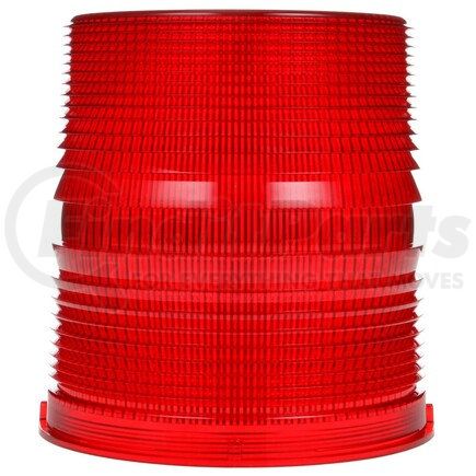 99220R by TRUCK-LITE - Beacon Light Lens - Round, Red, Polycarbonate, Replacement Lens for Strobes & Beacons (6811R, 6601R), Threaded Fit
