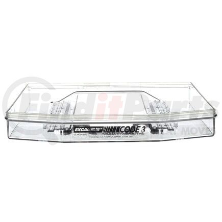 99208C by TRUCK-LITE - Replacement Lens - Rectangular, Clear, Polycarbonate, for Light Bars (92676Y, 92677Y), Snap-Fit