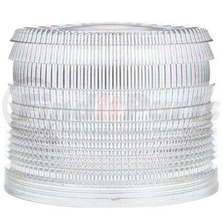 99221W by TRUCK-LITE - Round Replacement Lens - Clear, Polycarbonate, For Strobes & Beacons (6600W, 6810W), Threaded Fit