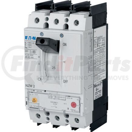 107620 by EATON - Molded Case Circuit Breaker - 3p, 70A, box terminals, B2-AF70-BT-NA