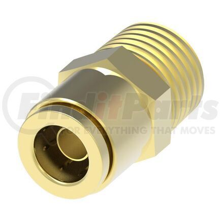 1868X6X2 by EATON - Quick>Connect Air Brake Straight Adapters - Push to Connect/NPFT, Male