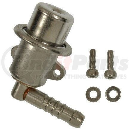 PR570 by STANDARD IGNITION - Fuel Pressure Regulator - Cast Iron, Silver Finish, Gas, Angled Type, Direct