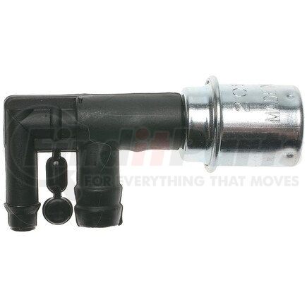 V219 by STANDARD IGNITION - PCV Valve - Black/Silver, Angled Type, 2 Hose Connector, Push-On