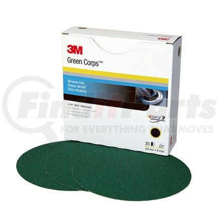 01550 by 3M - Green Corps™ Stikit™ Production™ Disc, 8 in, 40, 50 discs per carton, 5 cartons per case
