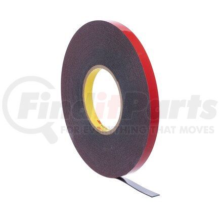 06386 by 3M - Automotive Acrylic Plus Attachment Tape , Black, 1.12 mm, 1/4 In X 20 Yds, 12 per case