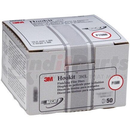 00911 by 3M - Hookit™ Finishing Film Abrasive Disc 260L, 3 in, P600, 50 discs per carton, 4 cartons per case