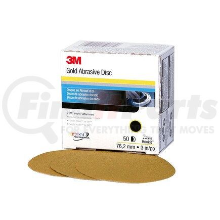 00912 by 3M - Hookit Gold Disc, 3 in., P500A