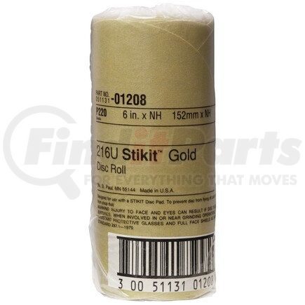 01208 by 3M - 3M STIKIT GOLD DISC ROLL