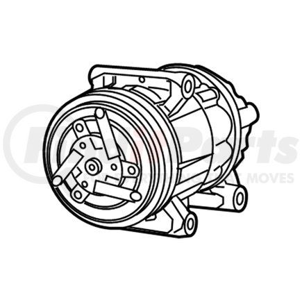 68245073AA by MOPAR - A/C Compressor