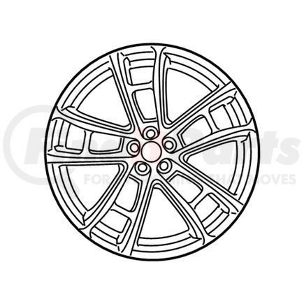 6CT34MALAC by MOPAR - Wheel - Front or Rear, Alloy