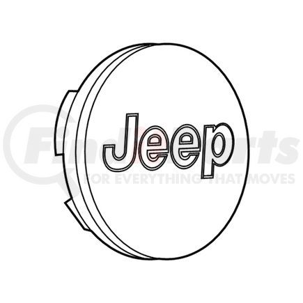 1LB77MA7AC by MOPAR - Wheel Cap - with Jeep Logo