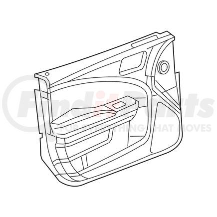 5PF131X9AH by MOPAR - Door Interior Trim Panel - Front, Left, For 2015-2018 Dodge Charger