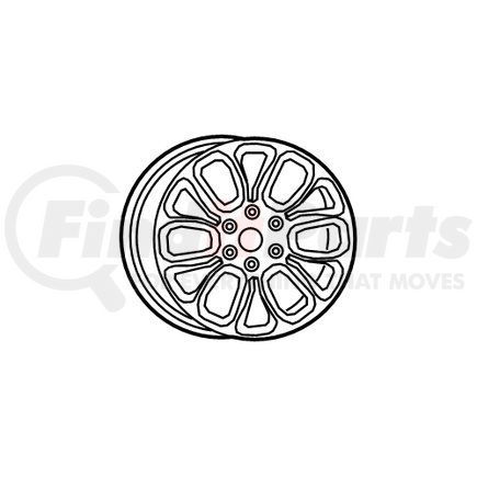 5YD581D5AA by MOPAR - Wheel - Front or Rear, Alloy, For 2019-2023 Ram 1500