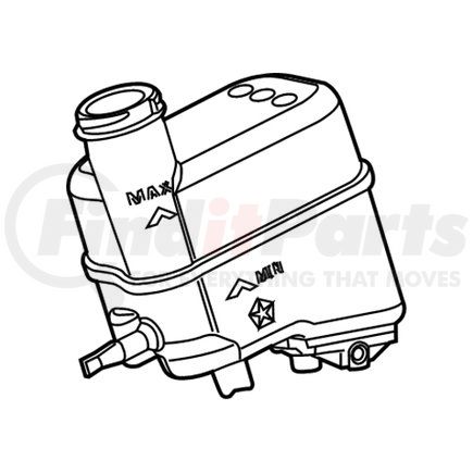 68446214AA by MOPAR - Brake Master Cylinder Reservoir