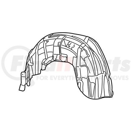 68161172AA by MOPAR - Fender Liner - Rear, Left or Right