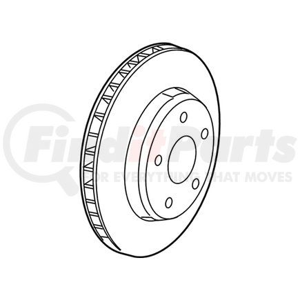 68462619AA by MOPAR - Disc Brake Rotor - Front