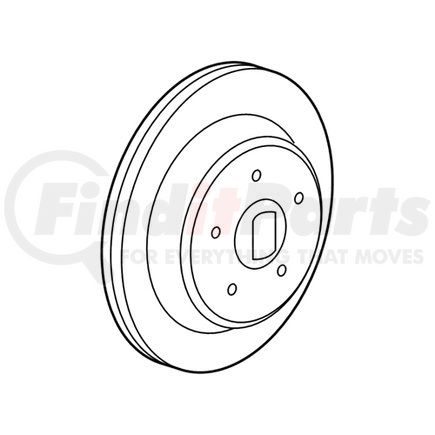 68249590AC by MOPAR - Disc Brake Rotor - Rear, For 2018-2023 Jeep Wrangler