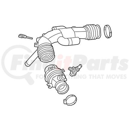 68409874AB by MOPAR - Engine Air Intake Hose - For 2018-2023 Jeep Wrangler