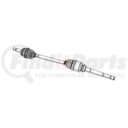 5273438AG by MOPAR - CV Axle Assembly - Right