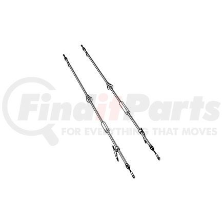 52125207AF by MOPAR - Parking Brake Cable - Rear, Left, For 2008-2012 Jeep Liberty