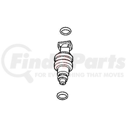 53013656AA by MOPAR - Fuel Injector - For 2004-2006 Jeep Wrangler/Liberty