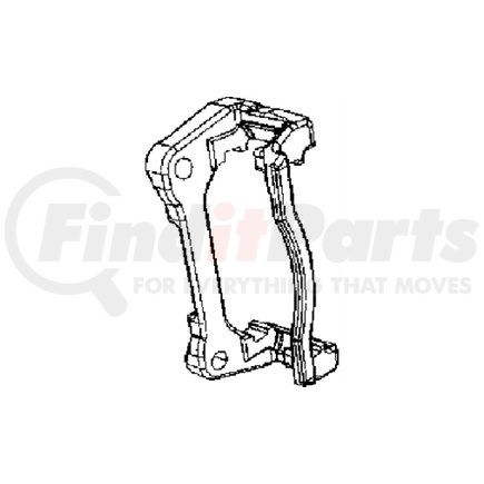 68160694AC by MOPAR - Disc Brake Caliper Adapter - Front, Left or Right, for 2013-2015 Dodge/Chrysler