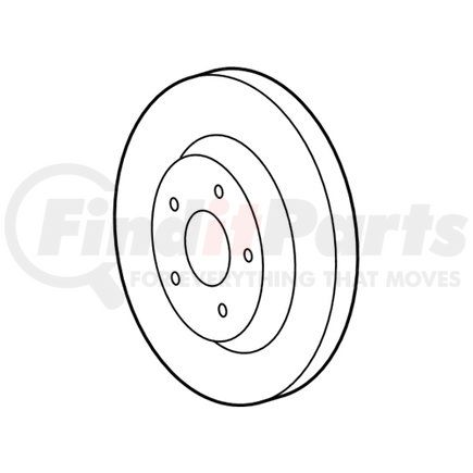 68240048AB by MOPAR - Disc Brake Rotor - Rear, Left or Right, for 2015-2023 Dodge/Jeep