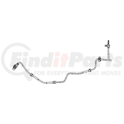 68073206AD by MOPAR - ABS Wheel Speed Sensor - Rear, Left or Right, For 2012-2019 Fiat 500