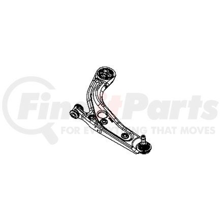 68245041AC by MOPAR - Suspension Control Arm - Front, Left, Lower, For 2012-2019 Fiat 500