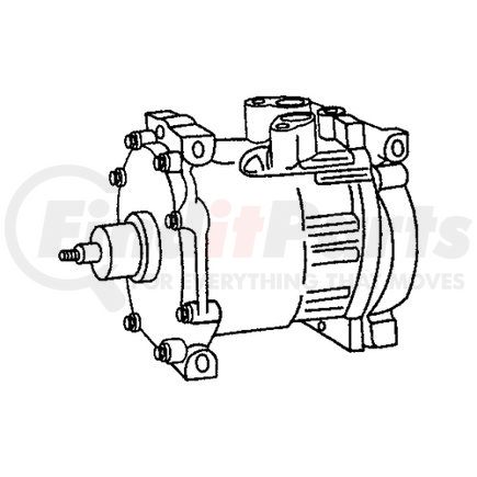 55056435AB by MOPAR - A/C Compressor - For 2004-2007 Dodge Dakota