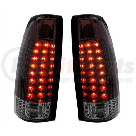 110546 by UNITED PACIFIC - Tail Light - LED, Smoked Lens, for 1988-1998 Chevy & GMC Truck