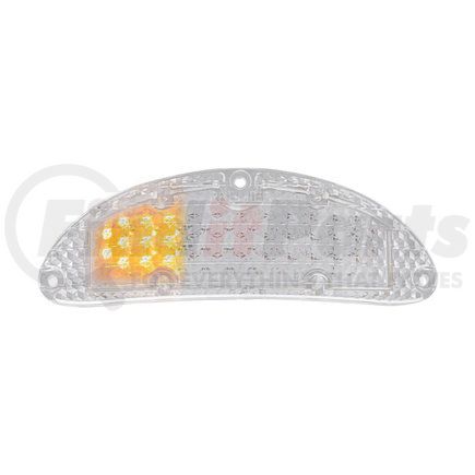 111037 by UNITED PACIFIC - Parking Light - Amber LED/ Clear Lens, 37 LEDs, Sequential, for 1955 Chevrolet Passenger Car