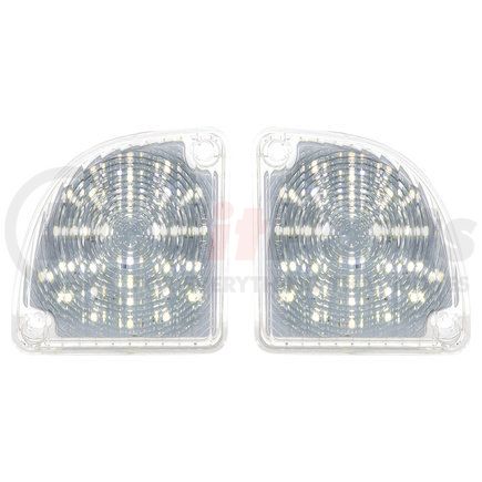 111110 by UNITED PACIFIC - Back Up Light - RH and LH, White LED/Clear Lens, 30 LEDs, with Bullseye Lens Pattern