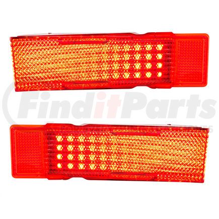 111115 by UNITED PACIFIC - Tail Light - RH and LH, 52 Red LEDs, For 1968 Chevrolet Chevelle