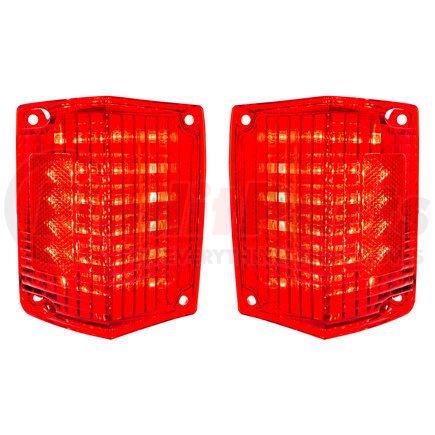 111120 by UNITED PACIFIC - Tail Light - RH and LH, Red Lens, 36 LEDs, For 1970-1972 Chevrolet EL Camino