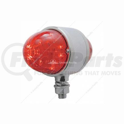 32328 by UNITED PACIFIC - Truck Cab Light - 17 LED, Watermelon Design, Double Face, with Chrome Housing, Red LED/Red Lens