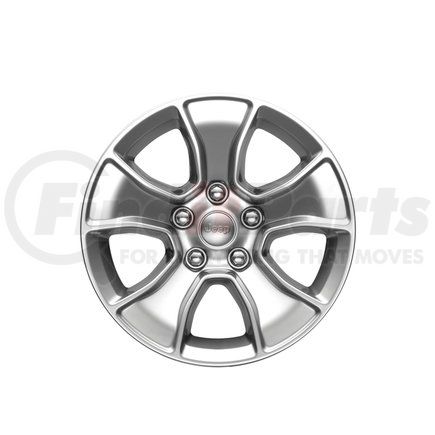 77072472AB by MOPAR - Aluminum Wheel - 17 Inches x 8.5 Inches x12 mm., Silver, Gladiator Design, 1,950 Lb Load Rating