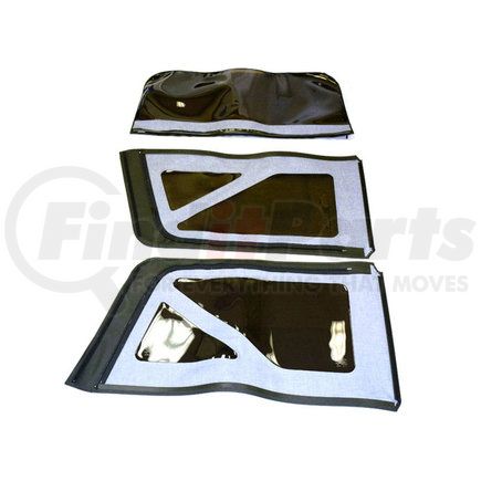 82209934 by MOPAR - Soft Top Window Panel - Black, Dark Tinted, For 2007-2010 Jeep Wrangler