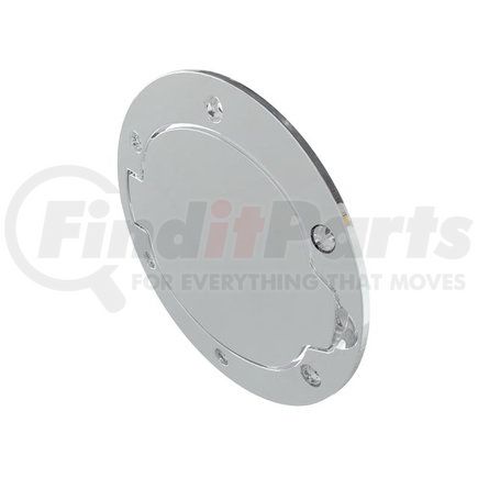 82208902 by MOPAR - Fuel Filler Door - Chrome, Aluminum, for 2002-2009 Dodge