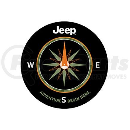 82210884AB by MOPAR - Spare Tire Cover - Black Denim