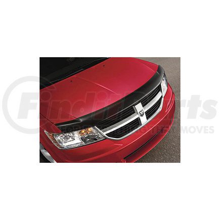 82210993AB by MOPAR - Hood Deflector - Tinted, with Dodge Logo, For 2009-2020 Dodge Journey