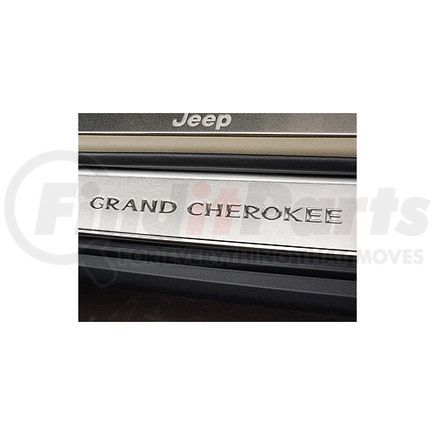 82212118 by MOPAR - Door Sill Plate - Stainless Steel, with Grand Cherokee Logo