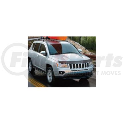 82212563AB by MOPAR - Hood Deflector - Tinted, Front, with Jeep Logo, For 2011-2017 Jeep Compass