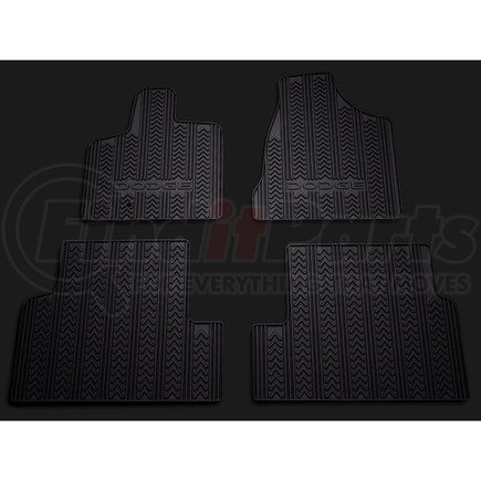82213477AB by MOPAR - Floor Mat Set - First And Second Row, Black, All Weather, For 2013-2020 Dodge Grand Caravan