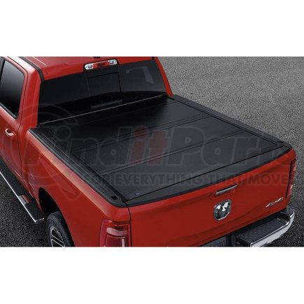 82215227AE by MOPAR - Tonneau Cover - 5 Ft and 7 Inches, Low-Profile, Conventional Bed, with Aluminum Frame, For 2019-2023 Ram 1500