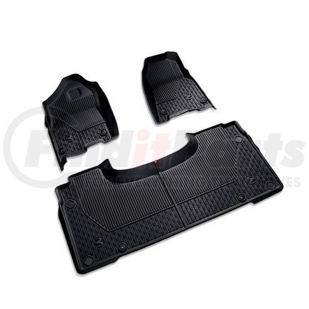 82215323AD by MOPAR - Floor Mat Set - Front and Rear, All Weather, with Ram Heads Logo, For 2019-2023 Ram 1500